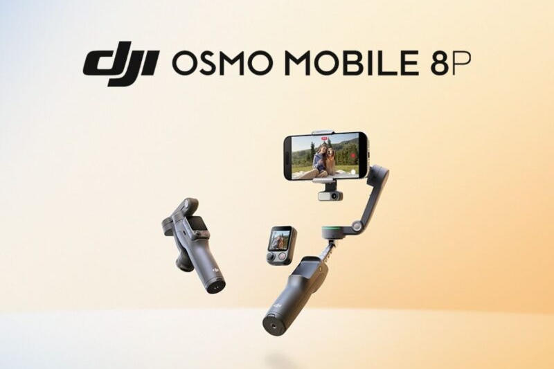הסטבילייזר החדש ל‑DJI Osmo Mobile 8P עם בקר‑מסך נשלף מוצג בשוק