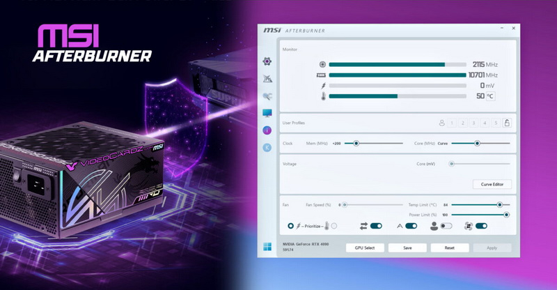 ה־MSI העלתה את רמת האבטחה של ה‑RTX 5000 וה‑RX 9000, על ידי הוספת מצב GPU Safeguard+ ב־Afterburner להגנה על יציאות מפני נמס.