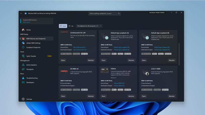 וינדוס 11 תומך כעת במלואו ב‑MIDI 2.0