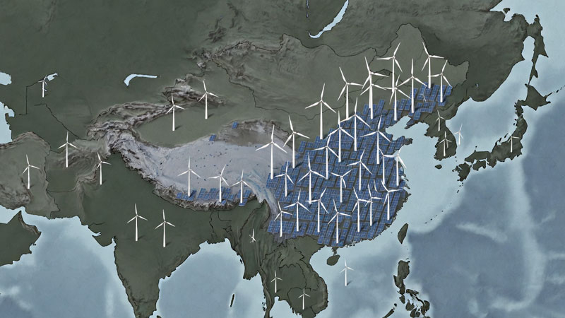 הסין והודו מובילים את פיתוח האנרגיה הירוקה העולמית, בעוד מדינות ה‑G7 מאחור בתהליך ההתפתחות.