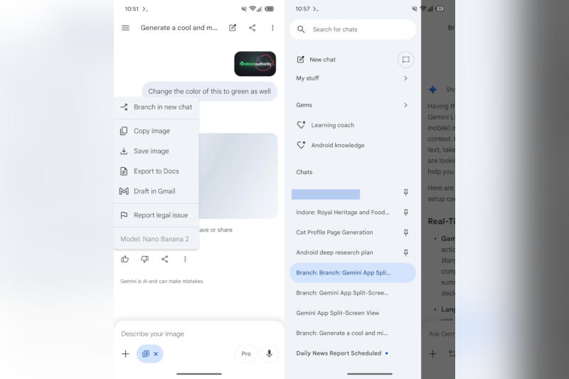 גוגל גאמי תפעיל חלוקה של שיחות—כמו ב‑ChatGPT