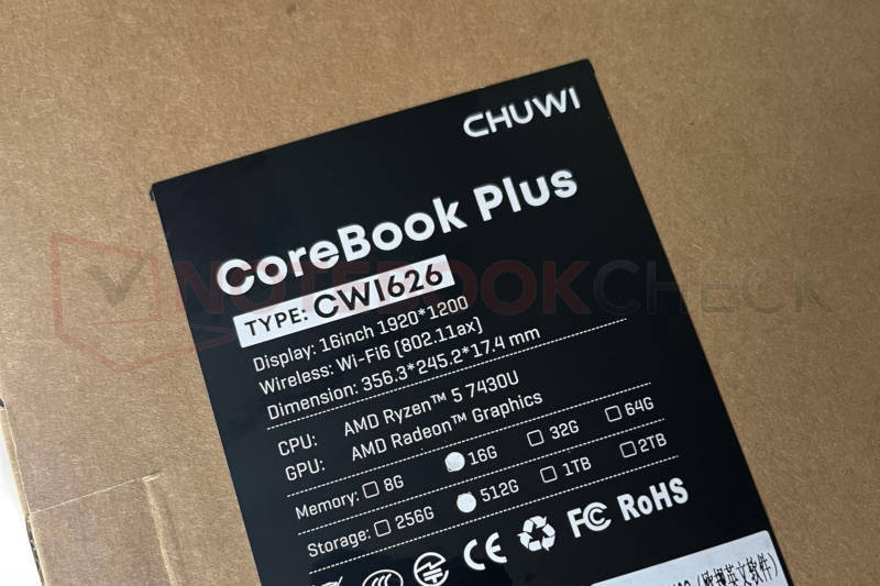 צ'ווי זוהה שוב במחלוקת על החלפת מעבדים: באותו נייד מותקן Ryzen חלש יותר מהמאפיינים המוצהרים