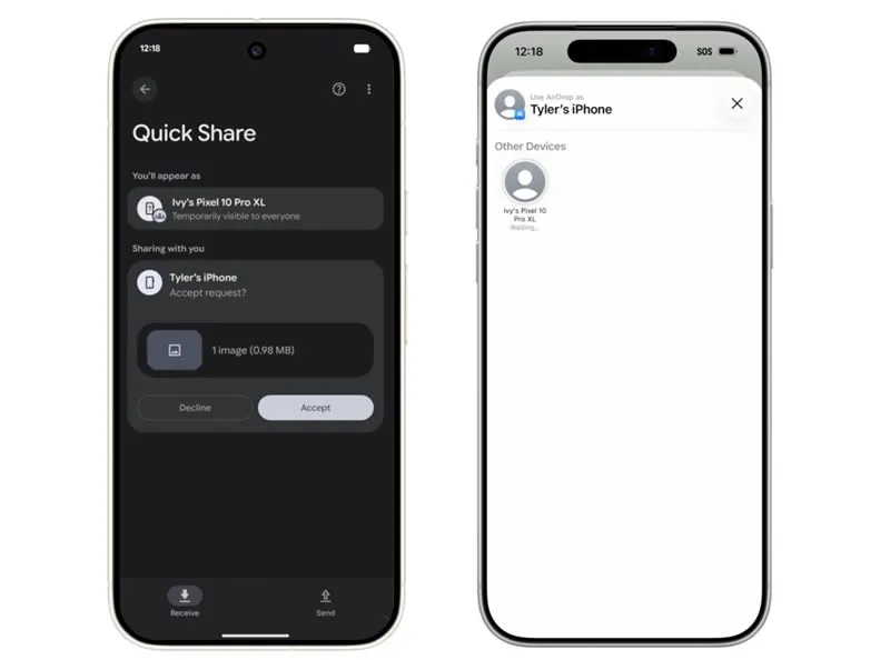 טלפונים Oppo יוכלו בקרוב להעביר תמונות וקבצים מ-iPhone באמצעות AirDrop