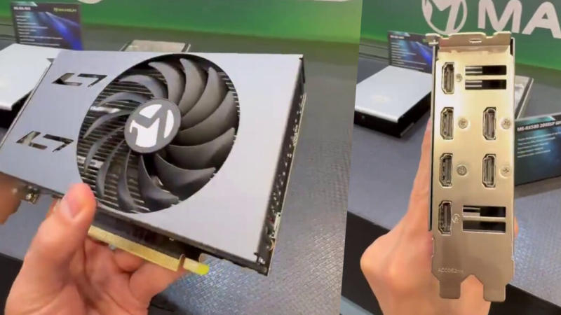 MaxSun הציגה ב‑Computex 2026 את Radeon RX 580 בן עשר שנים עם יציאת HDMI שש‑פורטית
