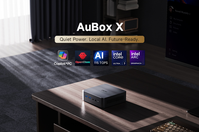 חווי שחררה את מחשב הקומפקט החדש AuBox X עם מעבד אינטל Core Ultra.