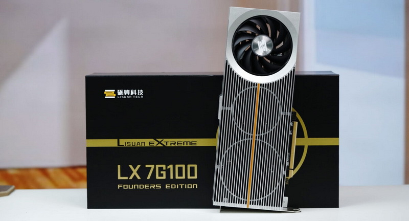 היצרן הסיני Lisuan Tech הציג את כרטיס הגרפיקה LX 7G100 בגרסת Founders Edition, אך ללא תמיכה ב‑Nvidia