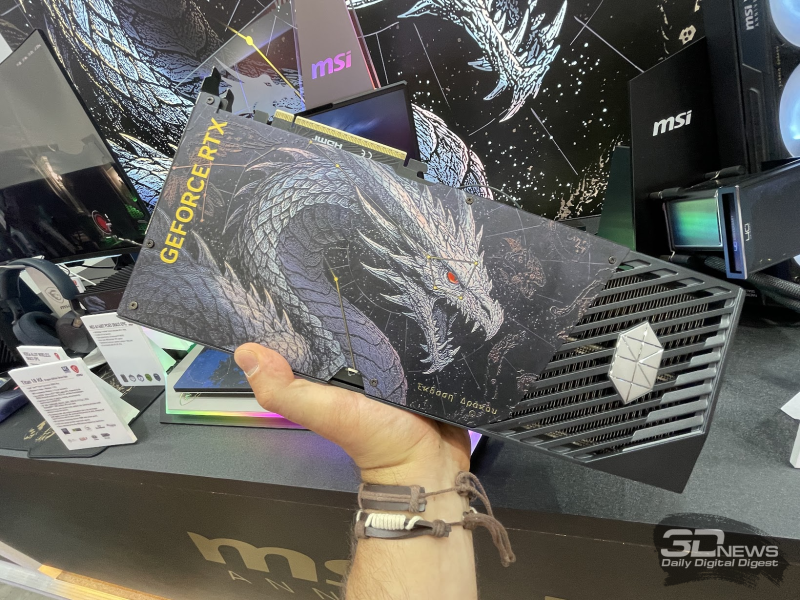 ה־MSI הציגה את GeForce RTX 5080 Suprim בגרסת יובל Draco Epic עם דרקון גדול על הלוח אחורתי